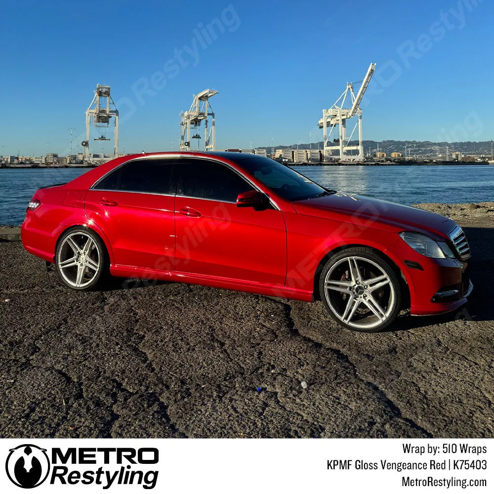 KPMF K75400 Gloss Vengeance Red Vinyl Wrap | K75403