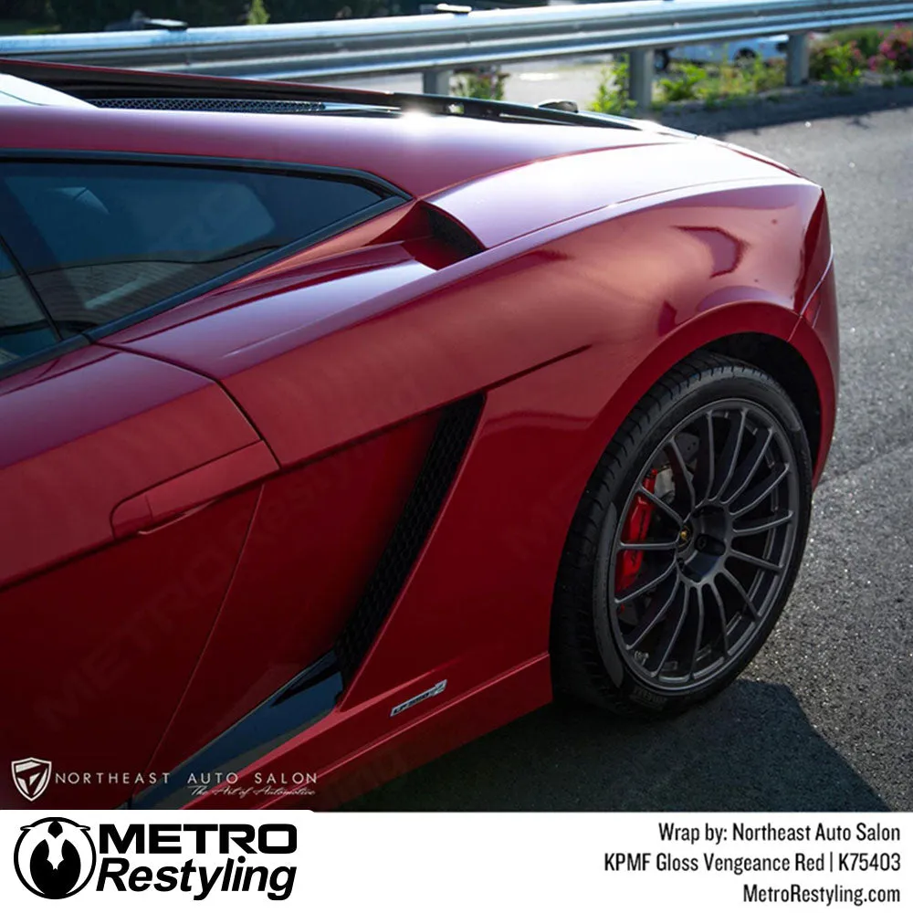 KPMF K75400 Gloss Vengeance Red Vinyl Wrap | K75403