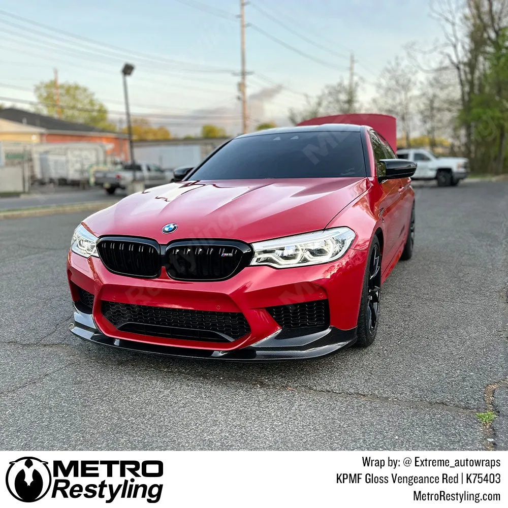 KPMF K75400 Gloss Vengeance Red Vinyl Wrap | K75403