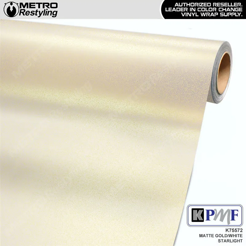 KPMF K75500 Matte Gold White Starlight Iridescent Vinyl Wrap | K75572 (Special Order)