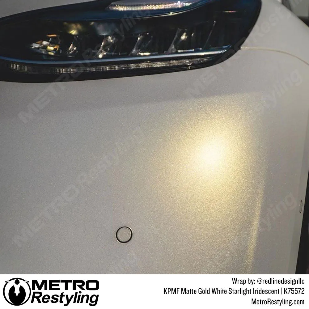 KPMF K75500 Matte Gold White Starlight Iridescent Vinyl Wrap | K75572 (Special Order)