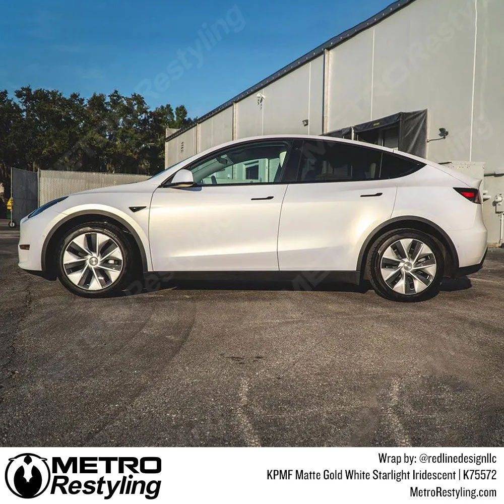 KPMF K75500 Matte Gold White Starlight Iridescent Vinyl Wrap | K75572 (Special Order)