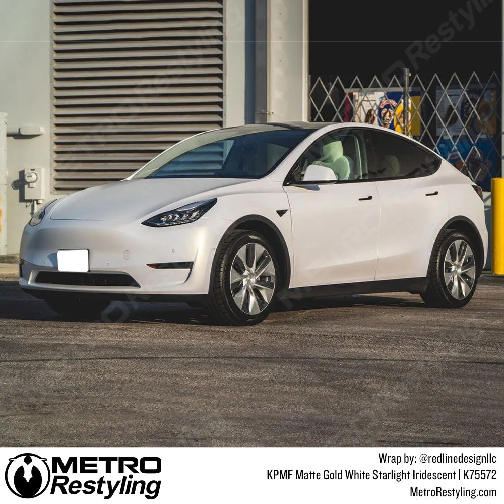 KPMF K75500 Matte Gold White Starlight Iridescent Vinyl Wrap | K75572 (Special Order)