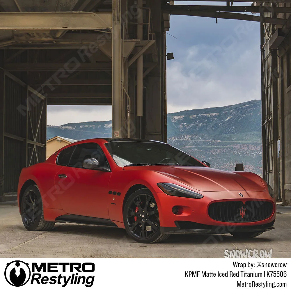 KPMF K75500 Matte Iced Red Titanium Vinyl Wrap | K75506