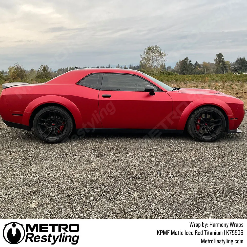 KPMF K75500 Matte Iced Red Titanium Vinyl Wrap | K75506