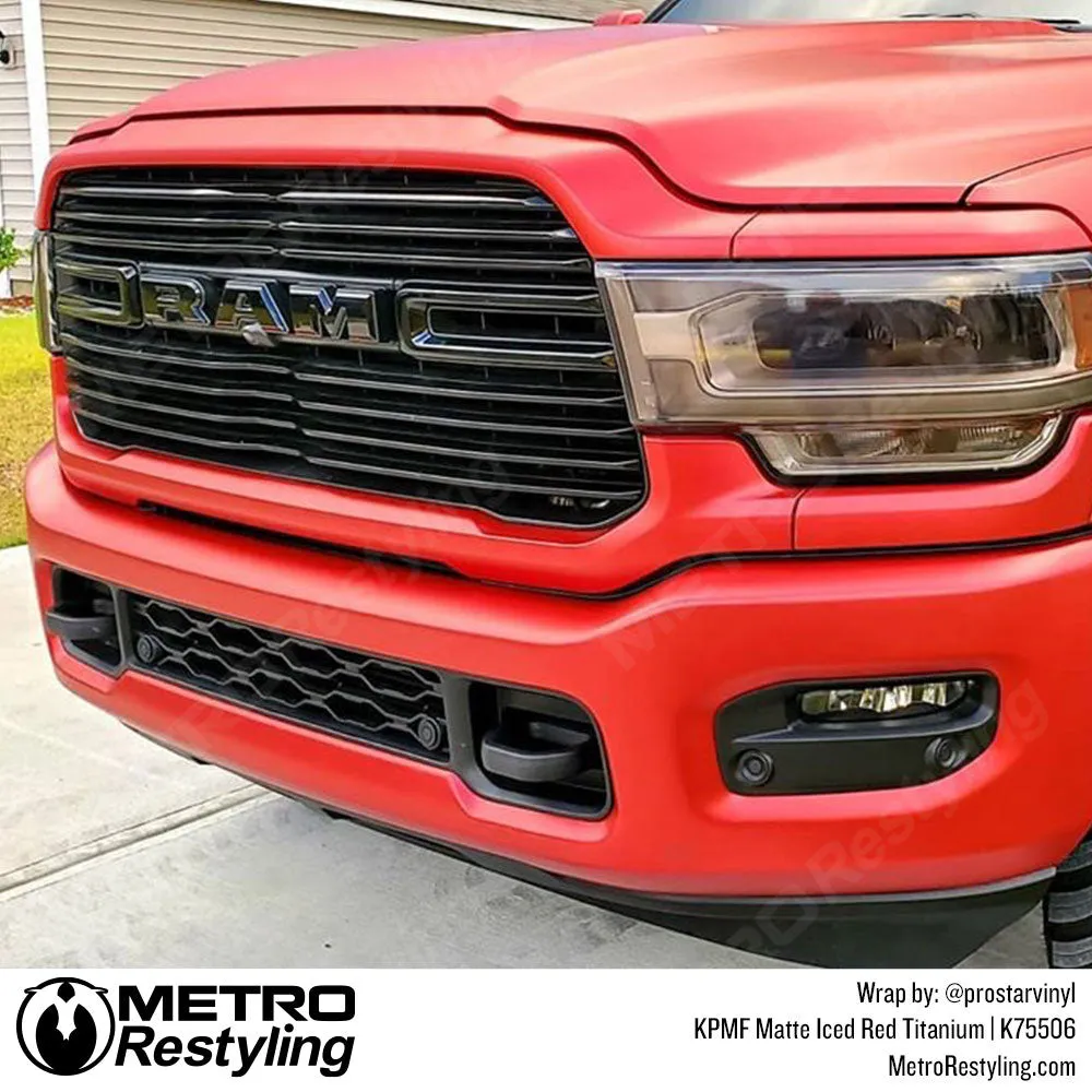 KPMF K75500 Matte Iced Red Titanium Vinyl Wrap | K75506