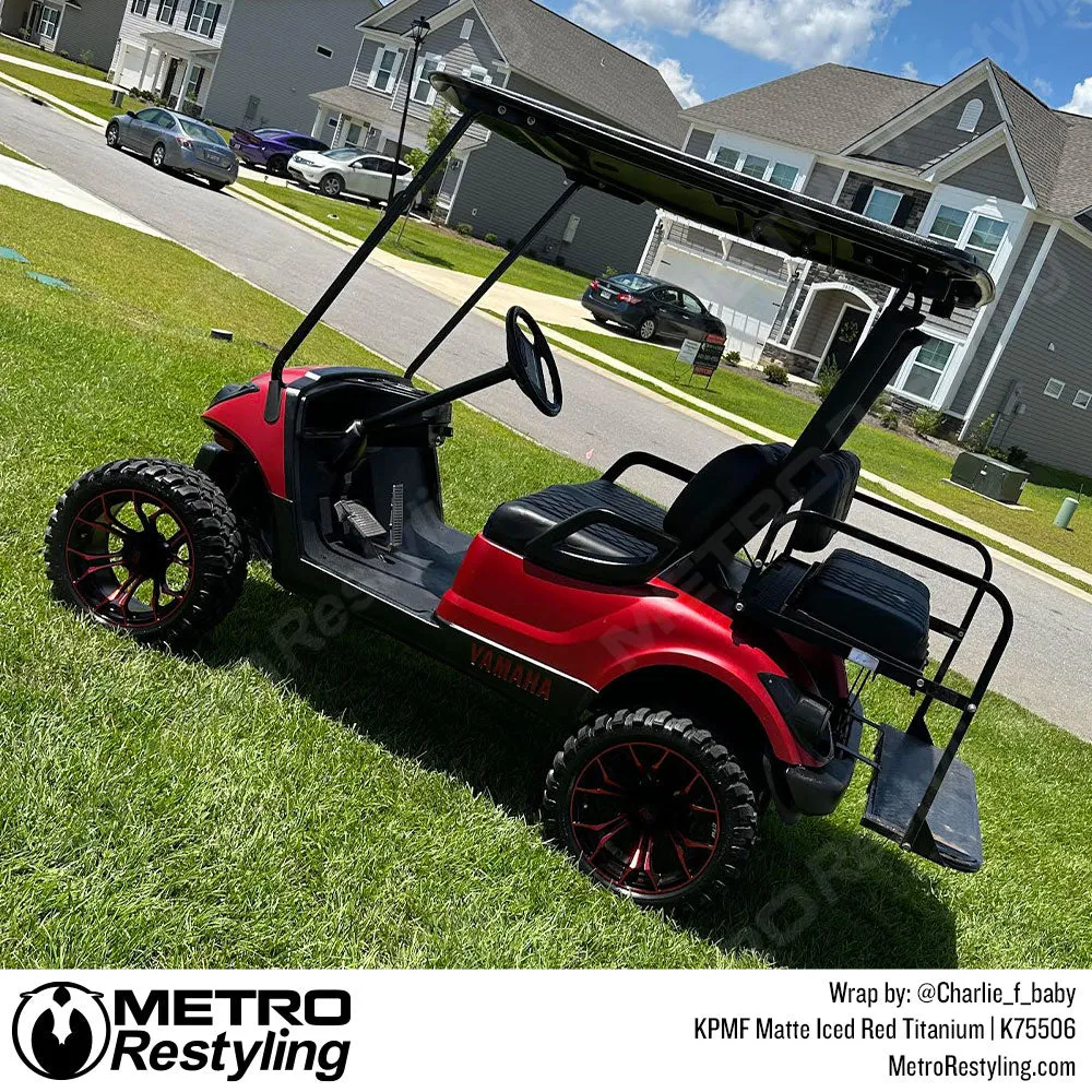 KPMF K75500 Matte Iced Red Titanium Vinyl Wrap | K75506