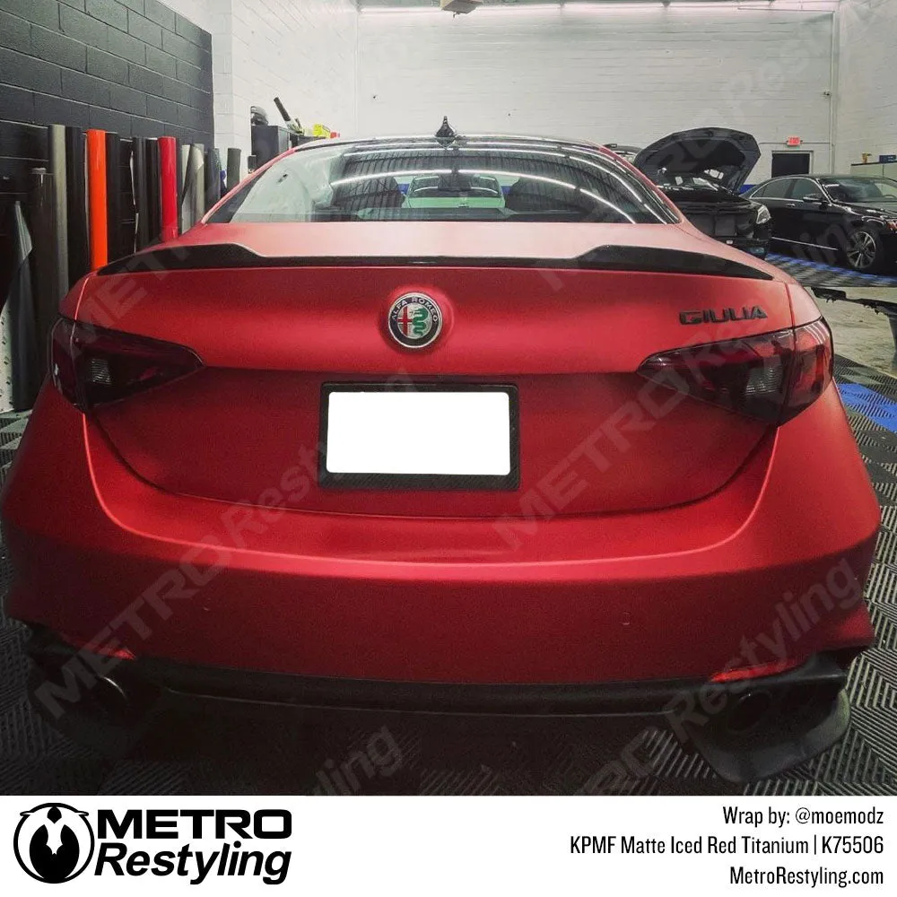 KPMF K75500 Matte Iced Red Titanium Vinyl Wrap | K75506
