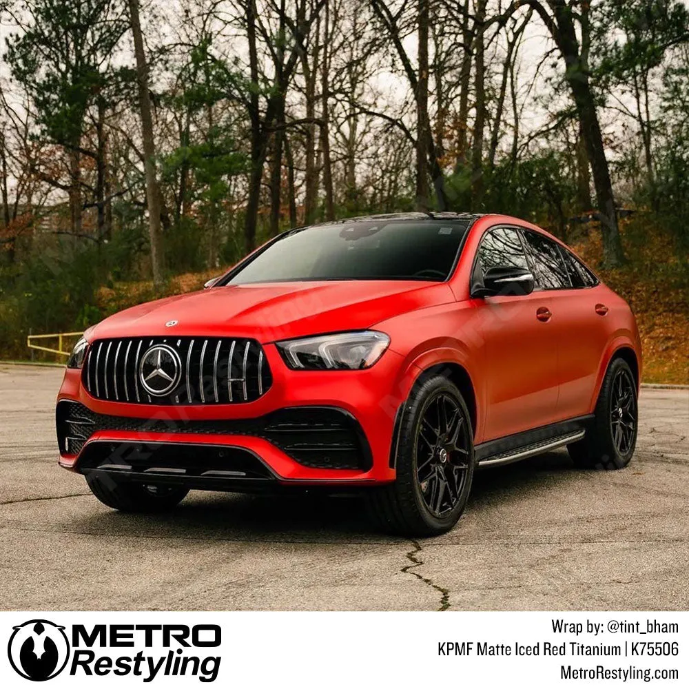 KPMF K75500 Matte Iced Red Titanium Vinyl Wrap | K75506