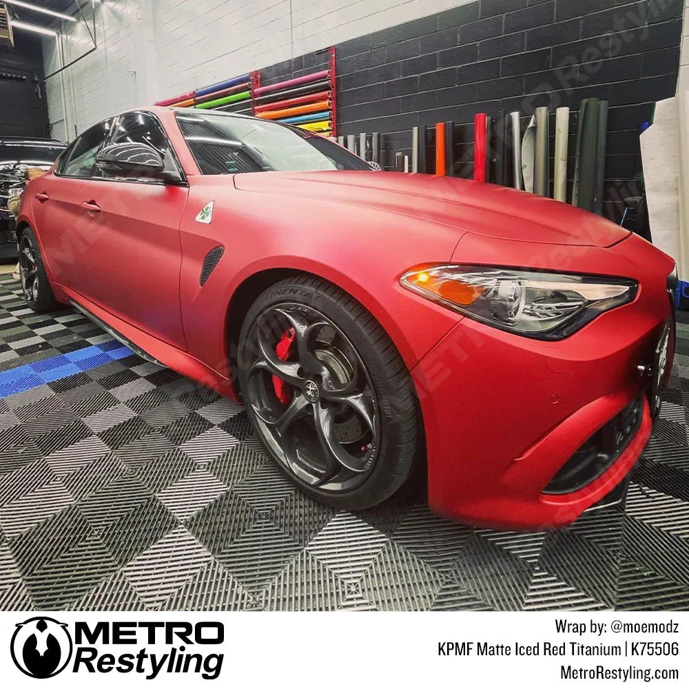 KPMF K75500 Matte Iced Red Titanium Vinyl Wrap | K75506