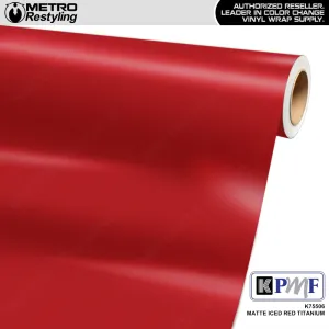 KPMF K75500 Matte Iced Red Titanium Vinyl Wrap | K75506
