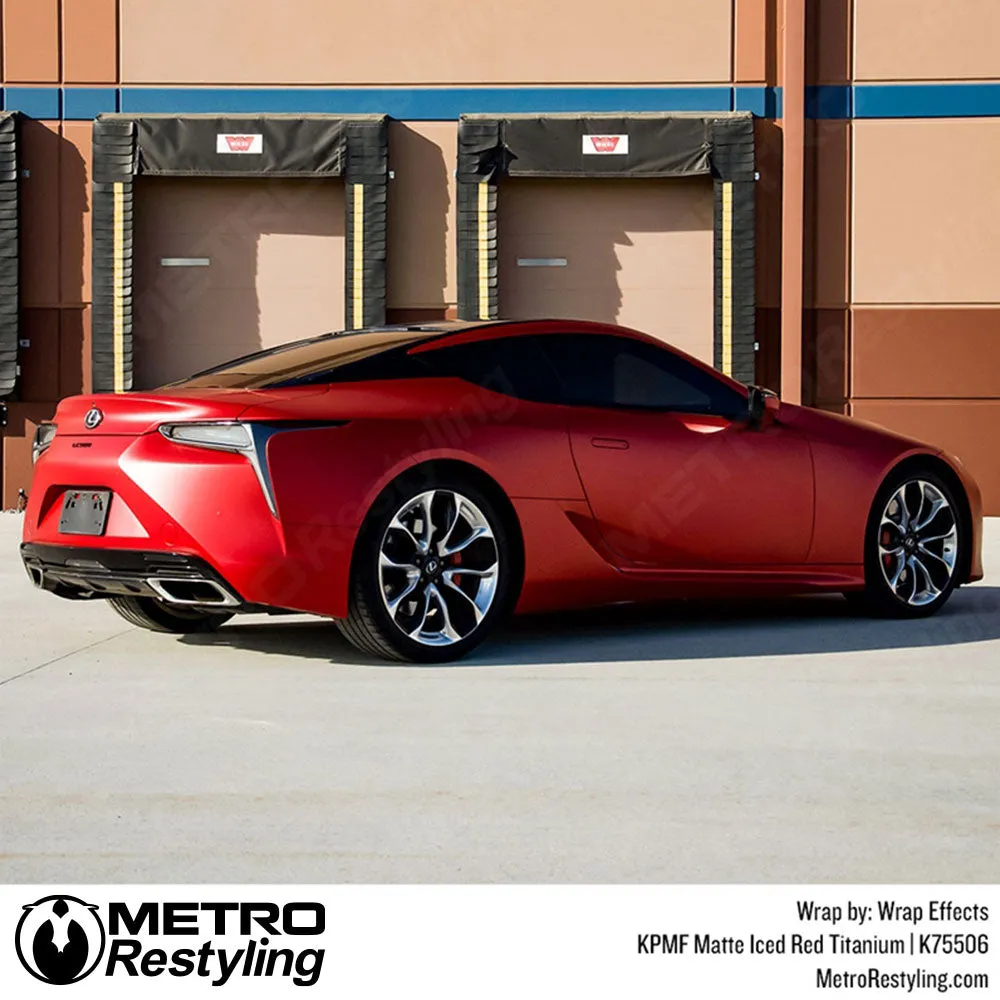 KPMF K75500 Matte Iced Red Titanium Vinyl Wrap | K75506