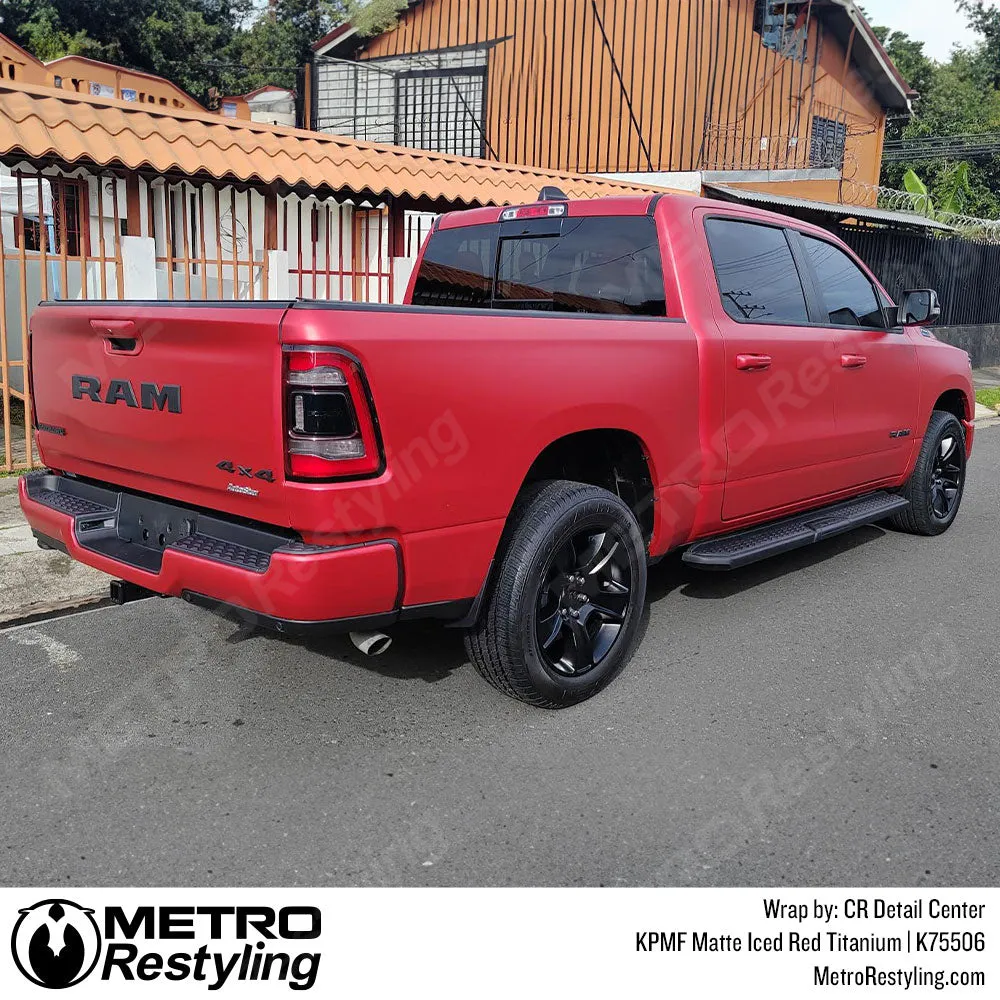KPMF K75500 Matte Iced Red Titanium Vinyl Wrap | K75506