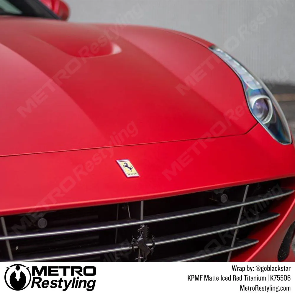 KPMF K75500 Matte Iced Red Titanium Vinyl Wrap | K75506