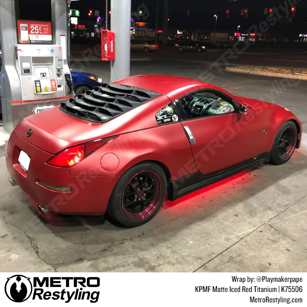 KPMF K75500 Matte Iced Red Titanium Vinyl Wrap | K75506
