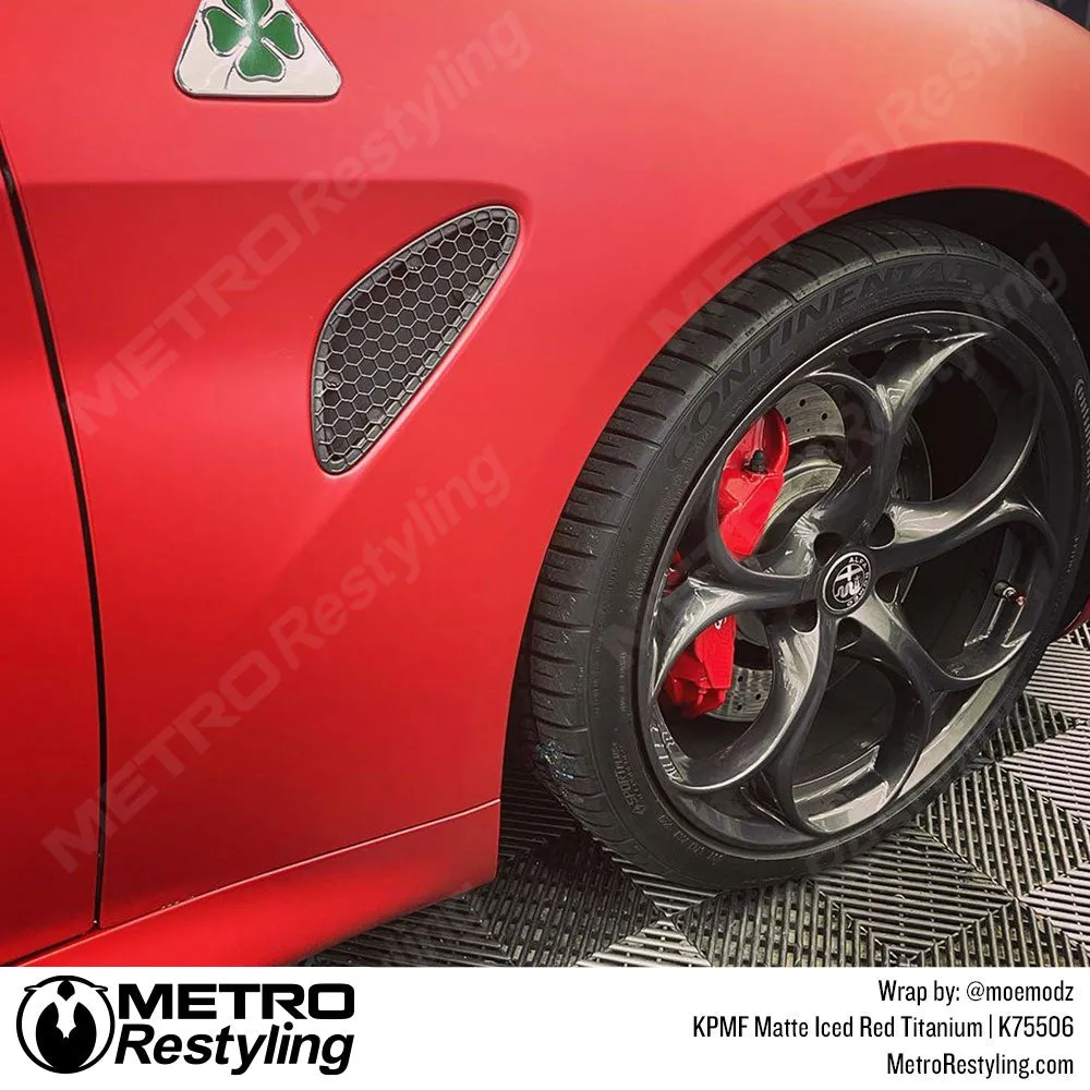 KPMF K75500 Matte Iced Red Titanium Vinyl Wrap | K75506