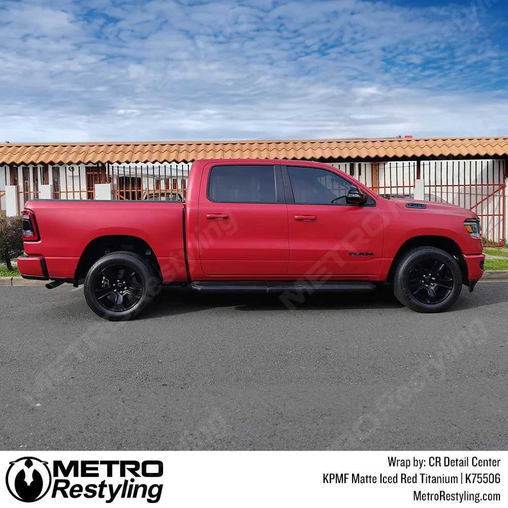 KPMF K75500 Matte Iced Red Titanium Vinyl Wrap | K75506