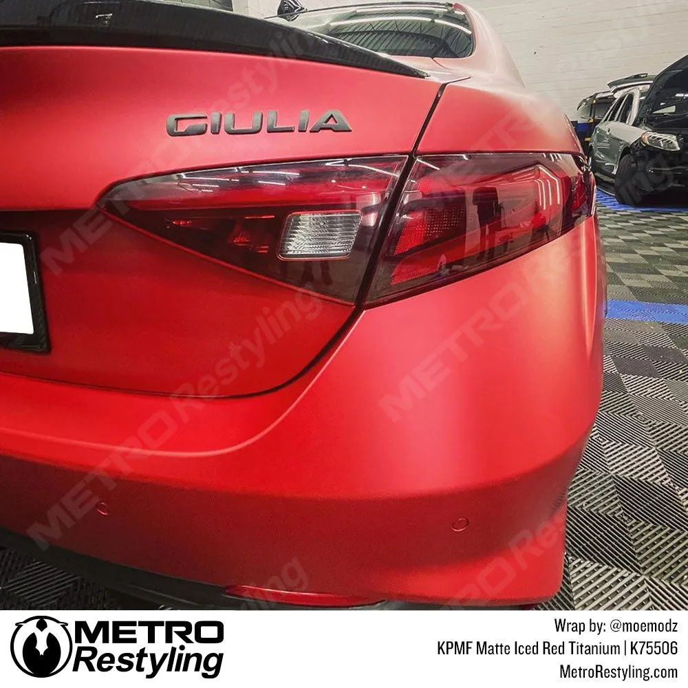 KPMF K75500 Matte Iced Red Titanium Vinyl Wrap | K75506