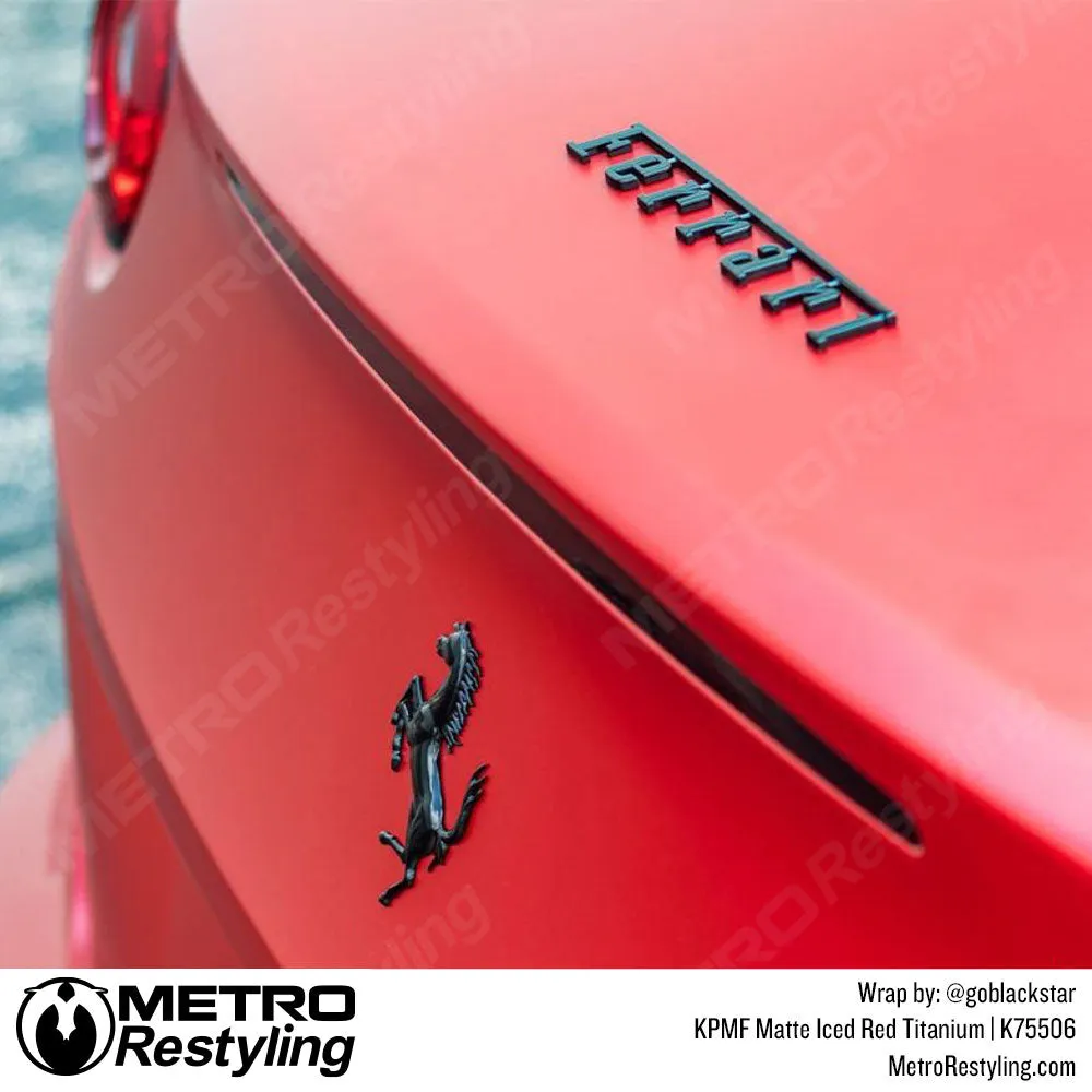 KPMF K75500 Matte Iced Red Titanium Vinyl Wrap | K75506