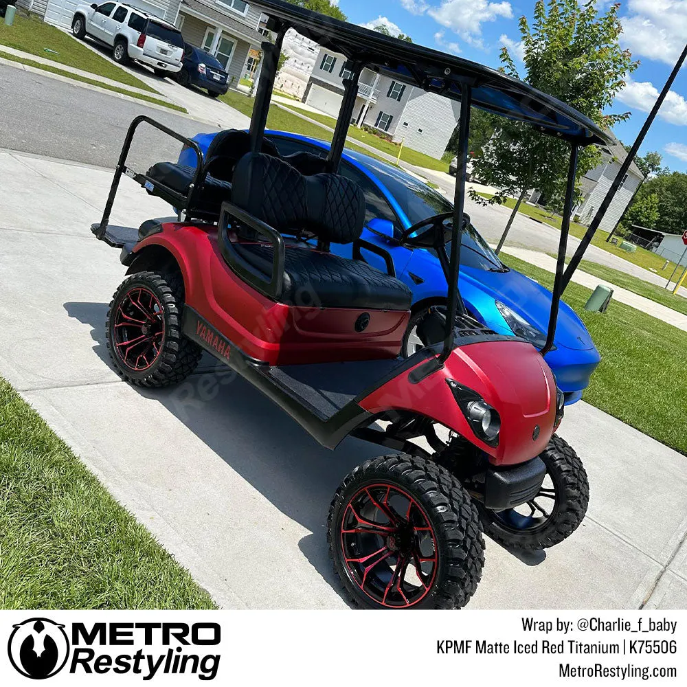 KPMF K75500 Matte Iced Red Titanium Vinyl Wrap | K75506