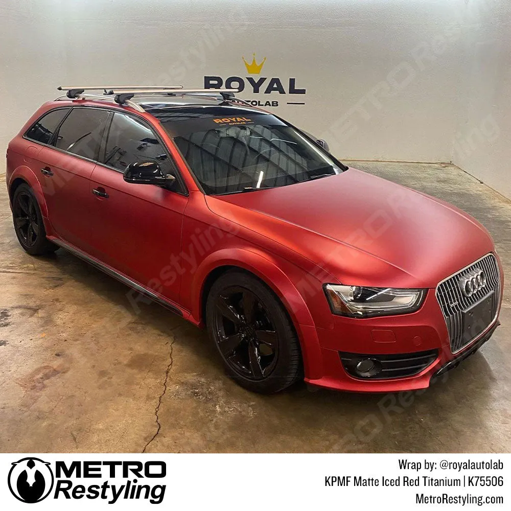 KPMF K75500 Matte Iced Red Titanium Vinyl Wrap | K75506