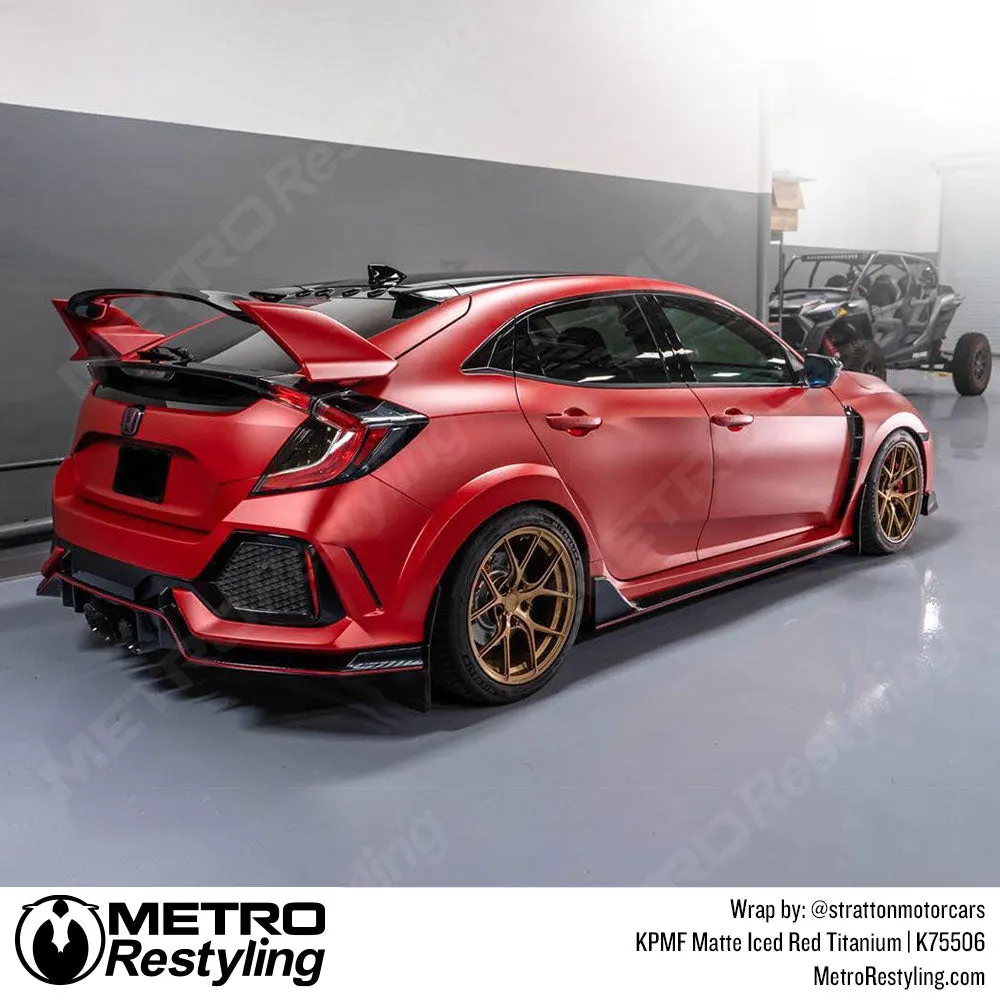 KPMF K75500 Matte Iced Red Titanium Vinyl Wrap | K75506