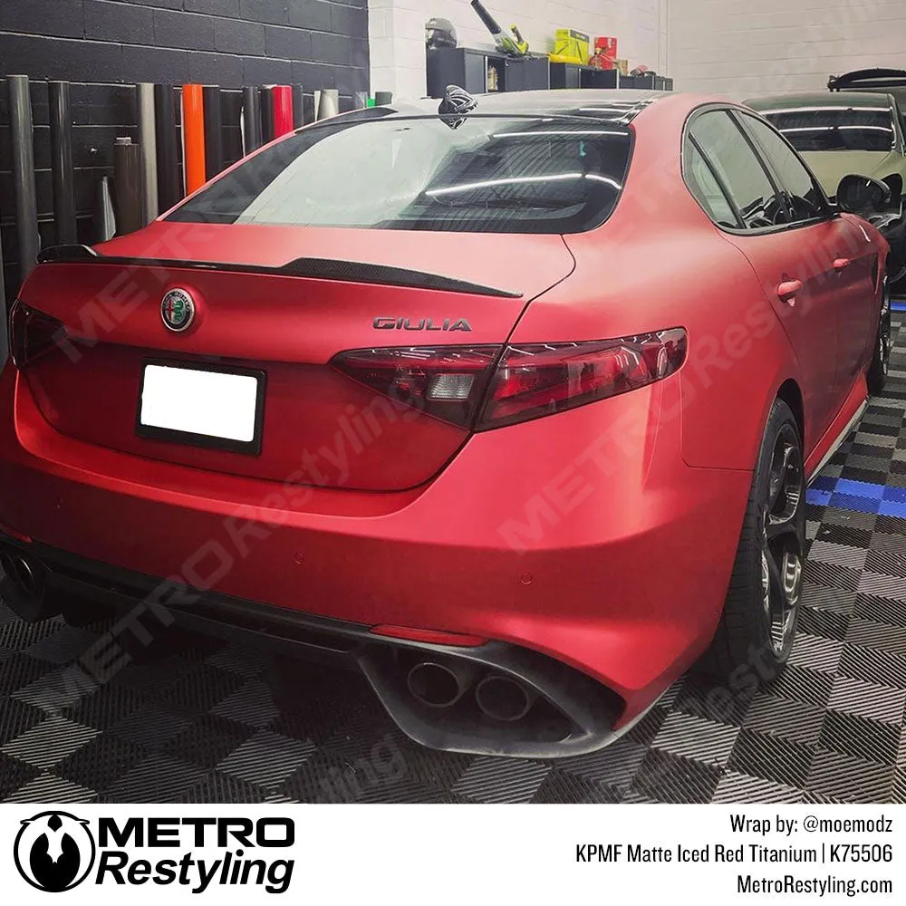 KPMF K75500 Matte Iced Red Titanium Vinyl Wrap | K75506