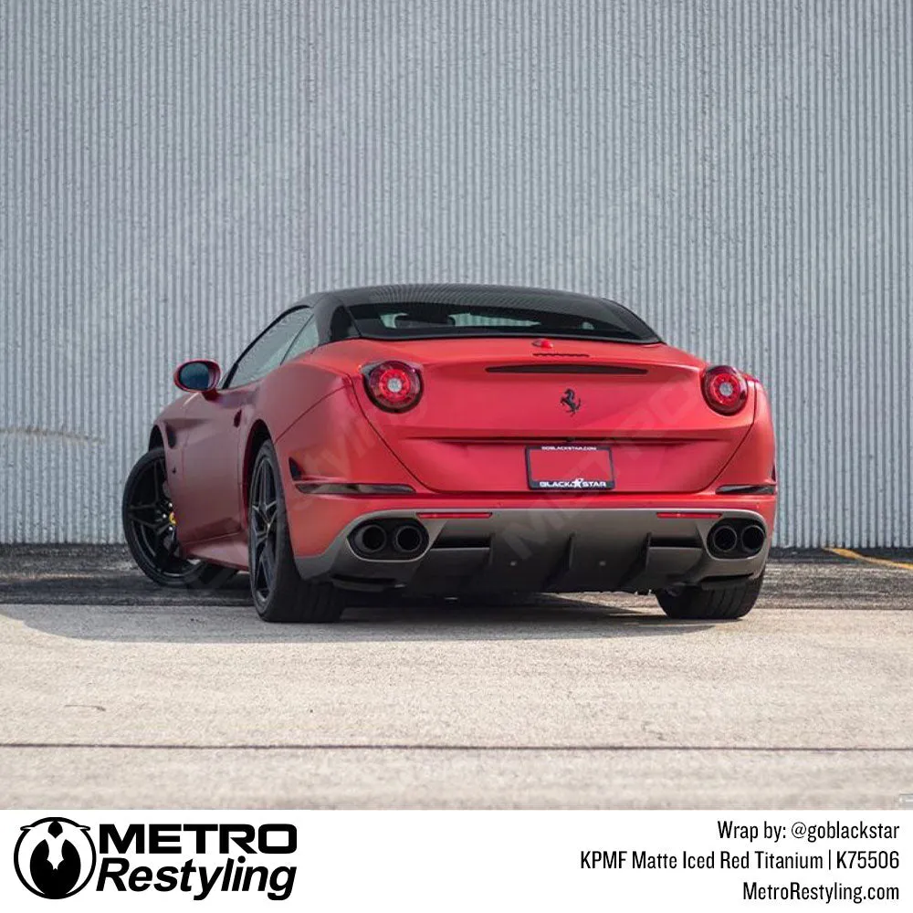 KPMF K75500 Matte Iced Red Titanium Vinyl Wrap | K75506