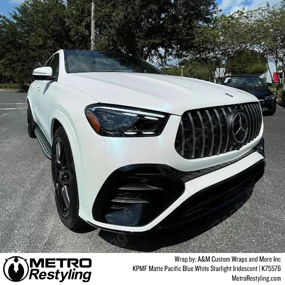 KPMF K75500 Matte Pacific Blue White Starlight Iridescent Vinyl Wrap | K75576 (Special Order)