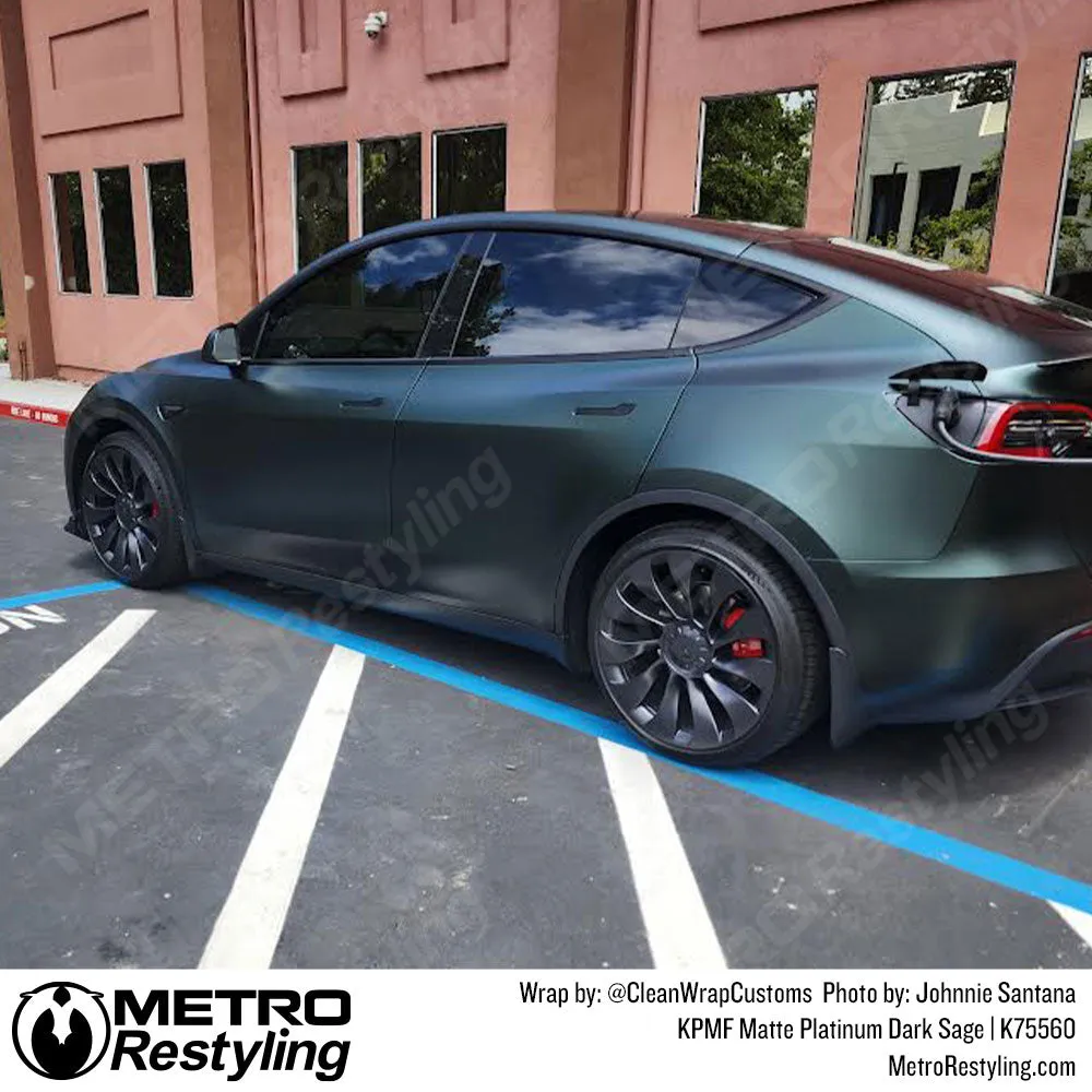 KPMF K75500 Matte Platinum Dark Sage Vinyl Wrap | K75560
