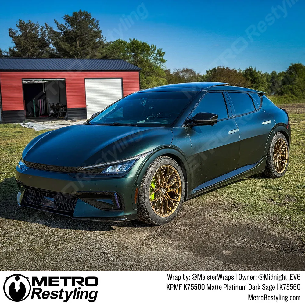 KPMF K75500 Matte Platinum Dark Sage Vinyl Wrap | K75560
