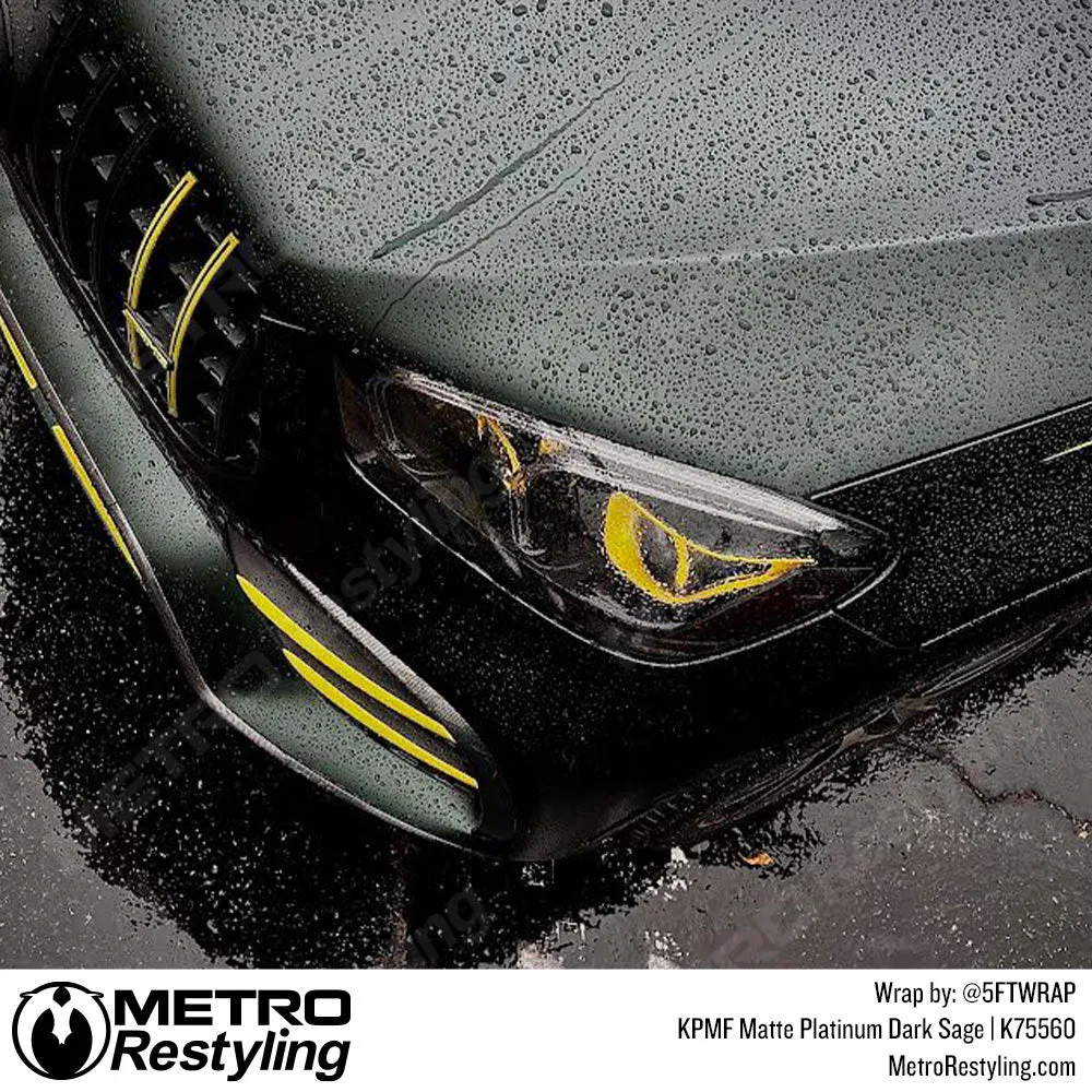 KPMF K75500 Matte Platinum Dark Sage Vinyl Wrap | K75560