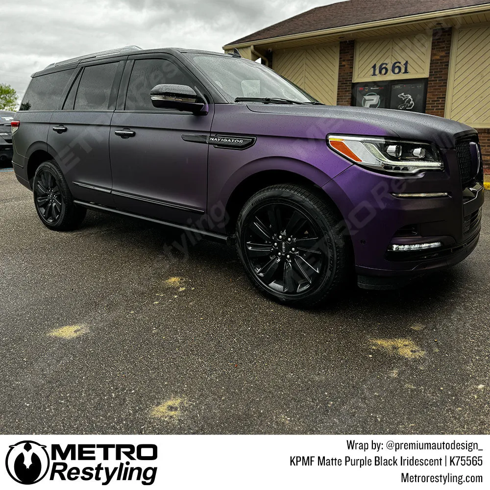 KPMF K75500 Matte Purple Black Iridescent Vinyl Wrap | K75565