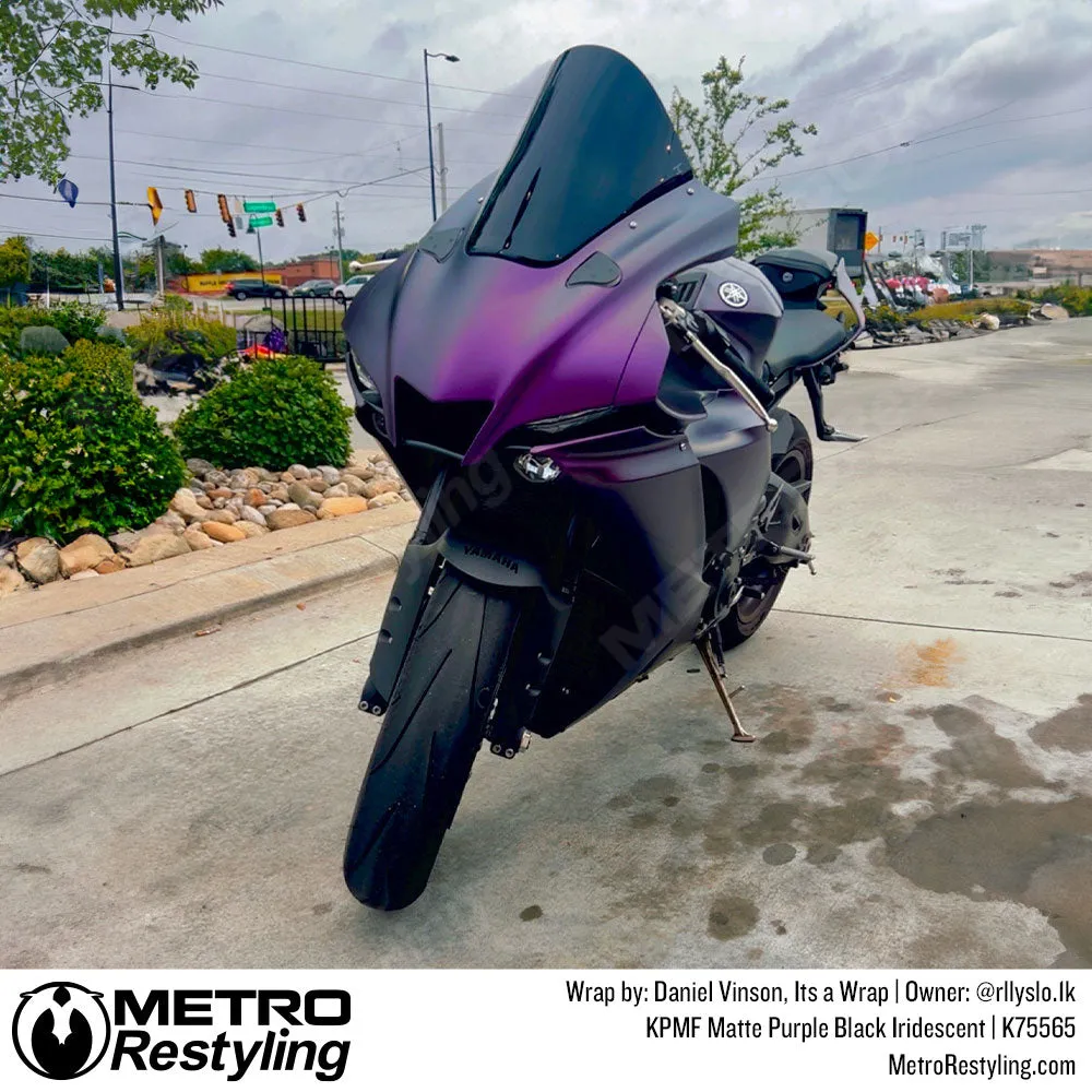 KPMF K75500 Matte Purple Black Iridescent Vinyl Wrap | K75565