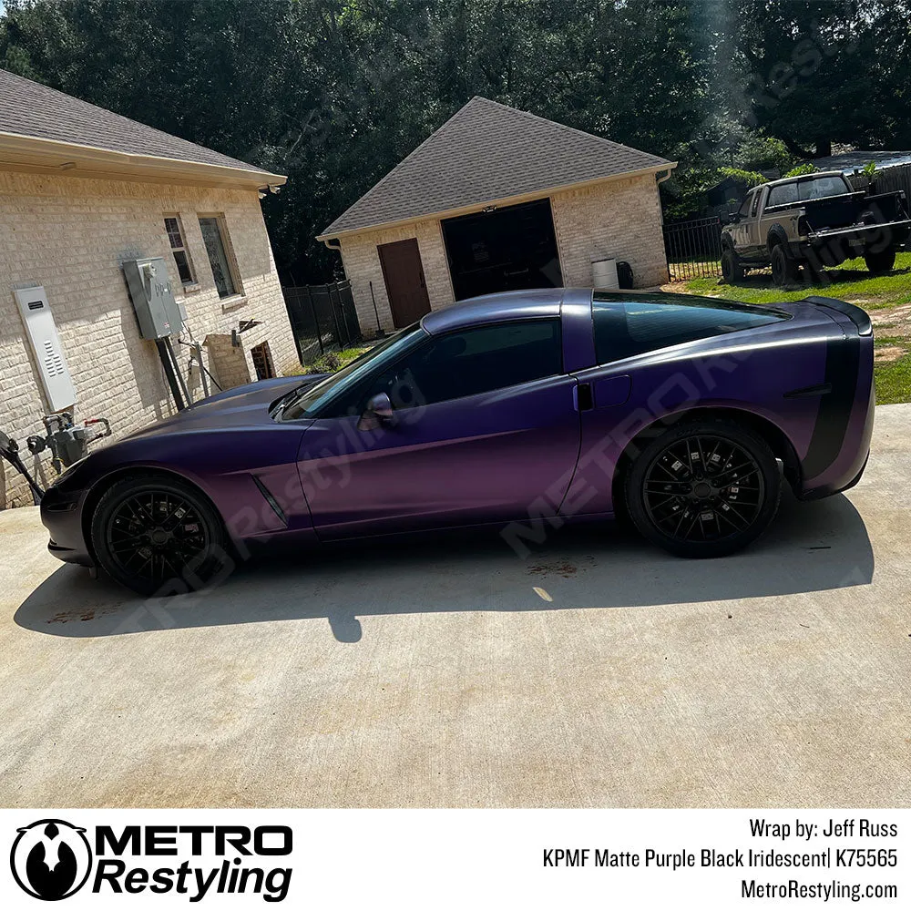 KPMF K75500 Matte Purple Black Iridescent Vinyl Wrap | K75565
