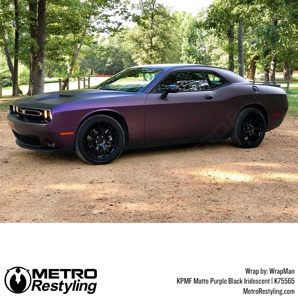 KPMF K75500 Matte Purple Black Iridescent Vinyl Wrap | K75565