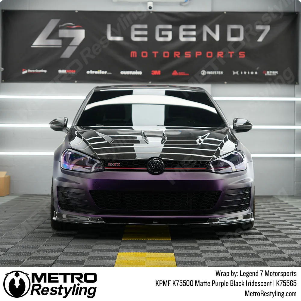 KPMF K75500 Matte Purple Black Iridescent Vinyl Wrap | K75565