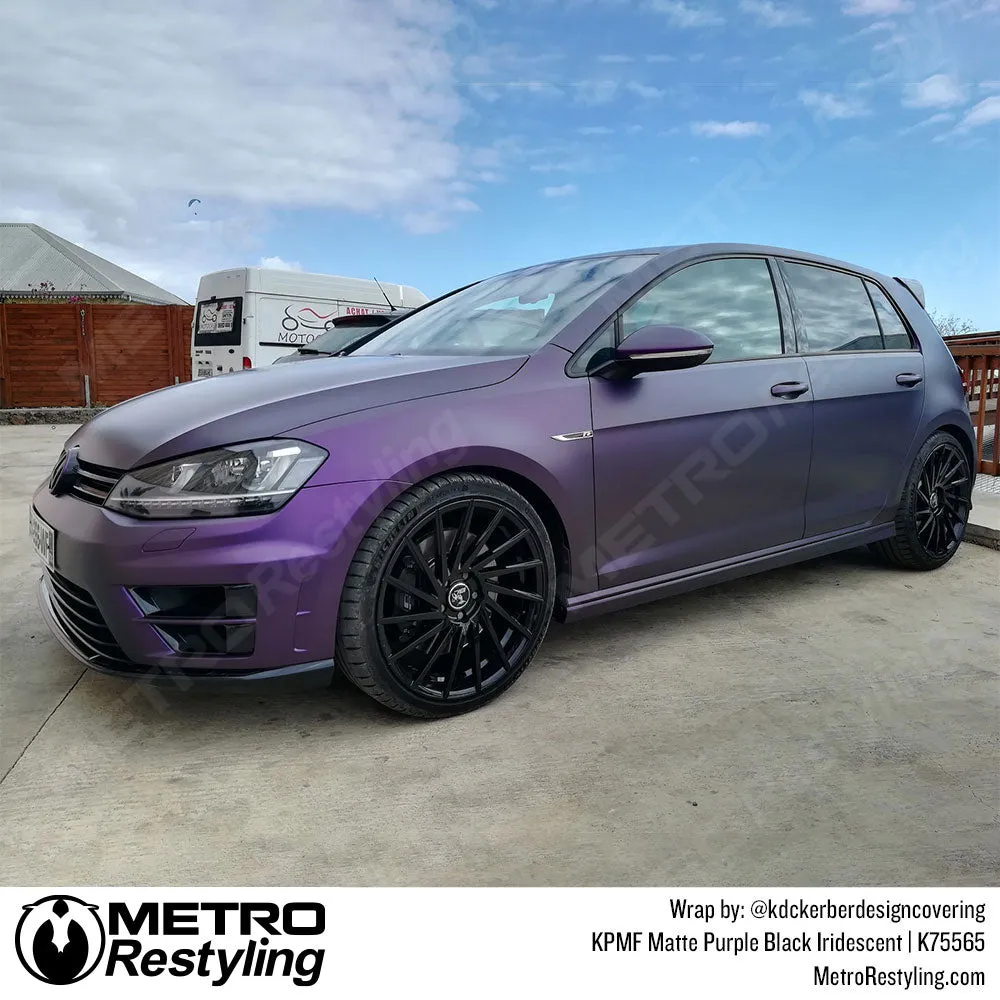 KPMF K75500 Matte Purple Black Iridescent Vinyl Wrap | K75565