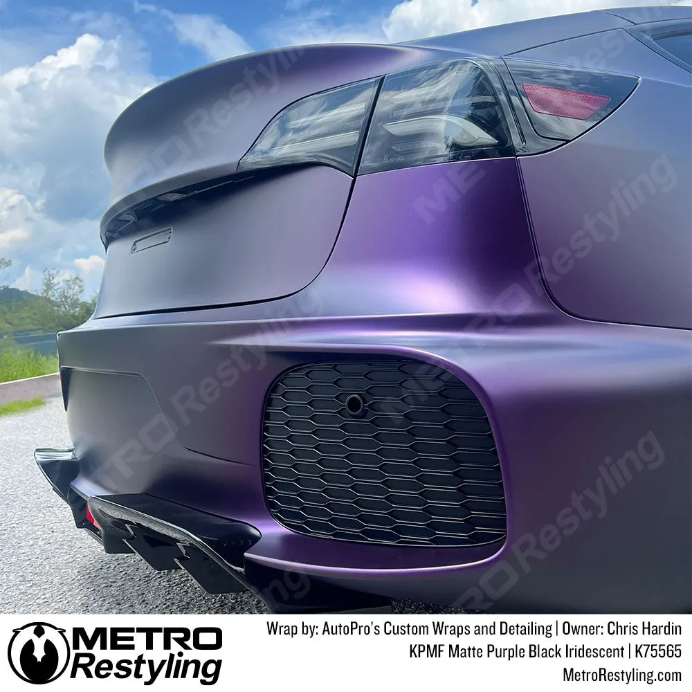 KPMF K75500 Matte Purple Black Iridescent Vinyl Wrap | K75565