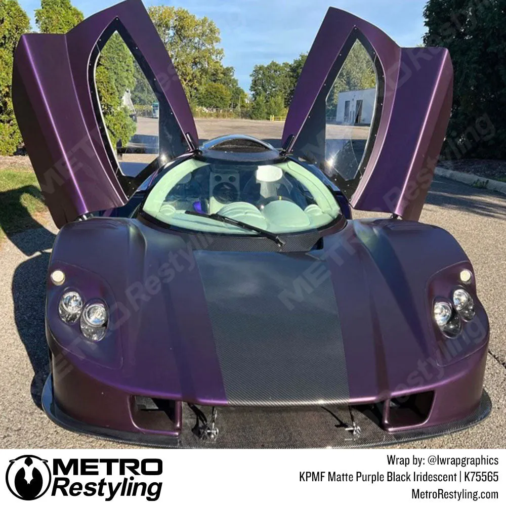 KPMF K75500 Matte Purple Black Iridescent Vinyl Wrap | K75565