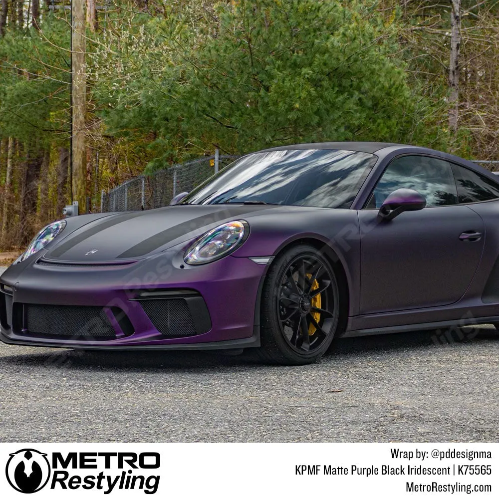 KPMF K75500 Matte Purple Black Iridescent Vinyl Wrap | K75565