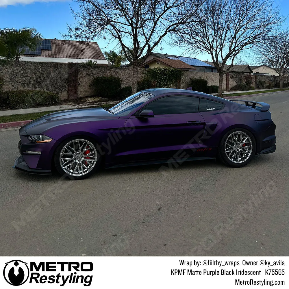 KPMF K75500 Matte Purple Black Iridescent Vinyl Wrap | K75565
