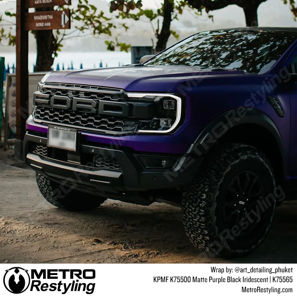 KPMF K75500 Matte Purple Black Iridescent Vinyl Wrap | K75565