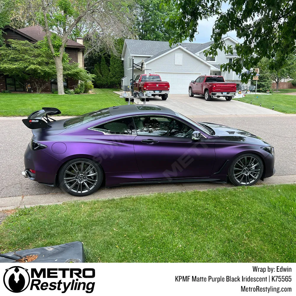 KPMF K75500 Matte Purple Black Iridescent Vinyl Wrap | K75565