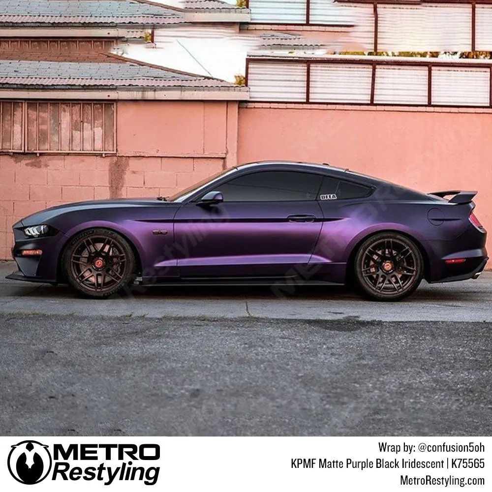 KPMF K75500 Matte Purple Black Iridescent Vinyl Wrap | K75565