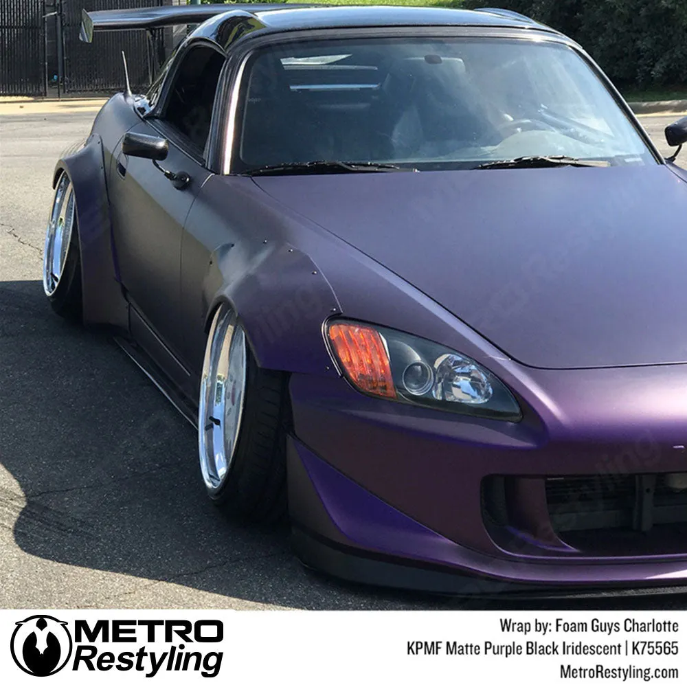 KPMF K75500 Matte Purple Black Iridescent Vinyl Wrap | K75565