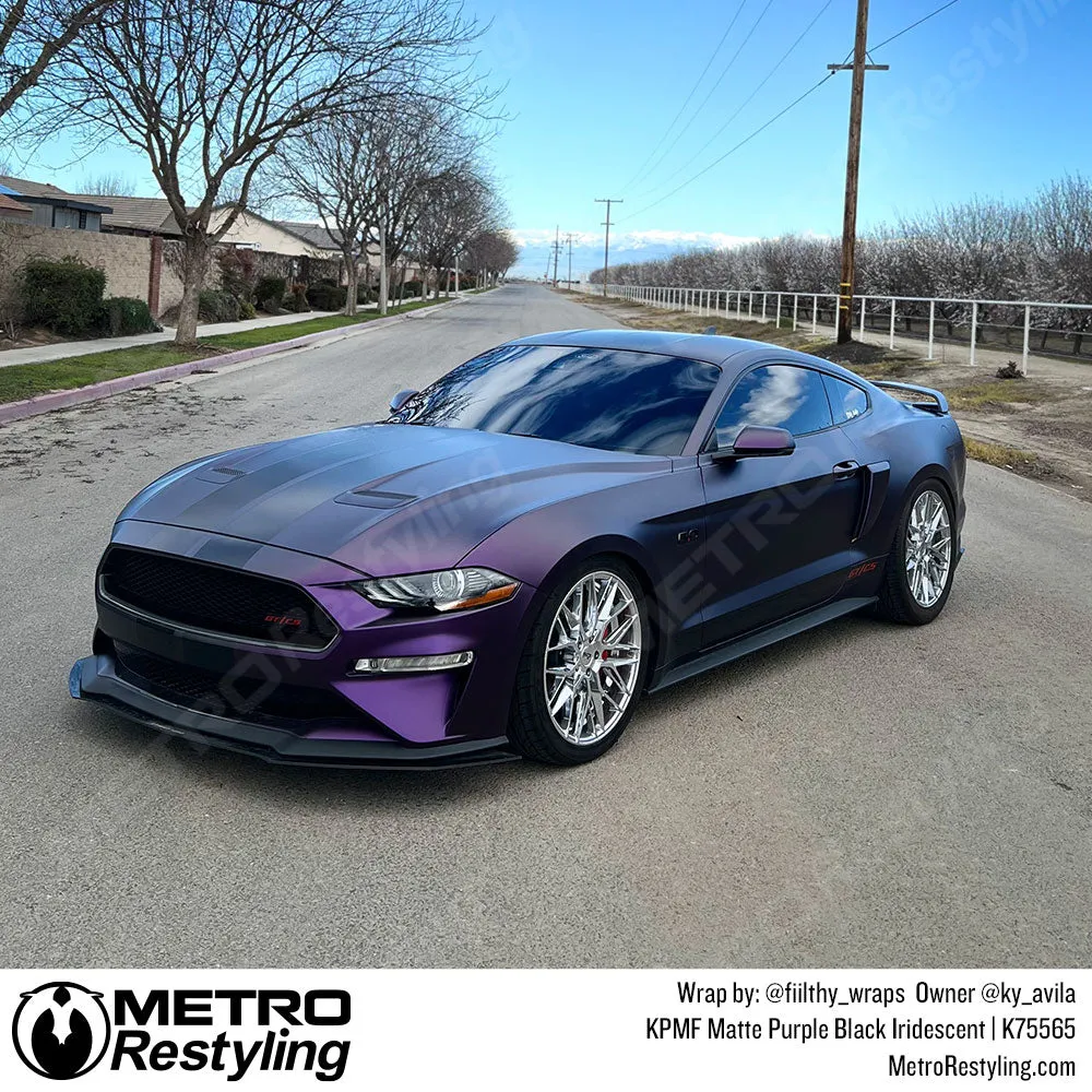 KPMF K75500 Matte Purple Black Iridescent Vinyl Wrap | K75565