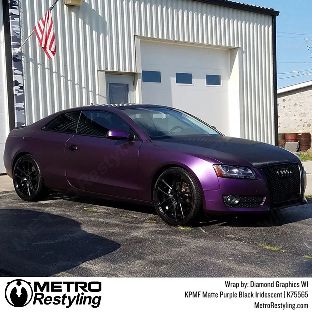 KPMF K75500 Matte Purple Black Iridescent Vinyl Wrap | K75565