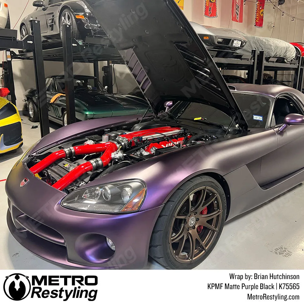 KPMF K75500 Matte Purple Black Iridescent Vinyl Wrap | K75565