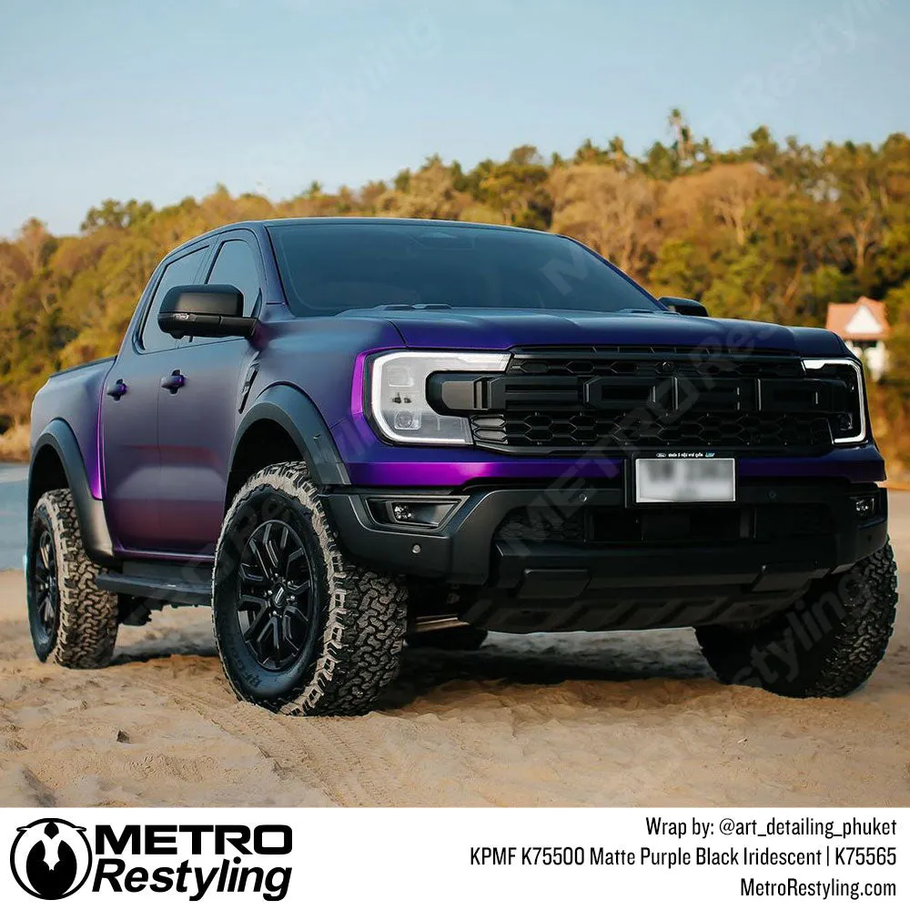 KPMF K75500 Matte Purple Black Iridescent Vinyl Wrap | K75565